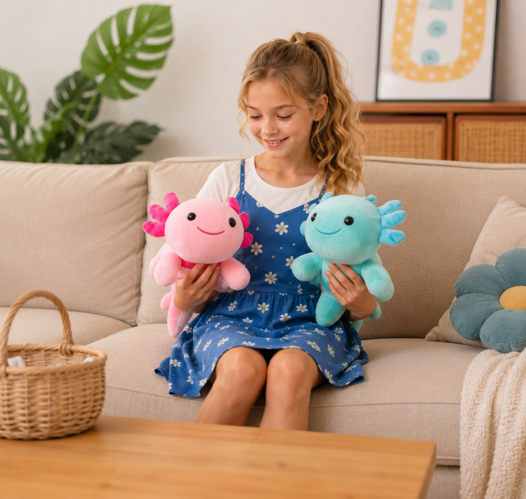 Large Axolotl Plush – 12inch Cuddly Companion