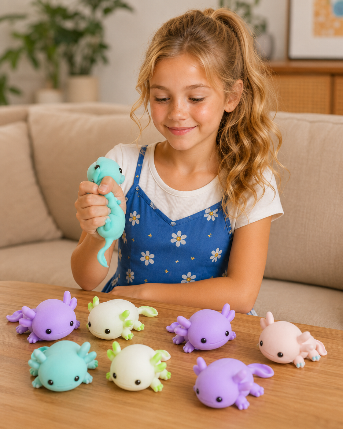 Squishy Axolotl Stress Ball Collection