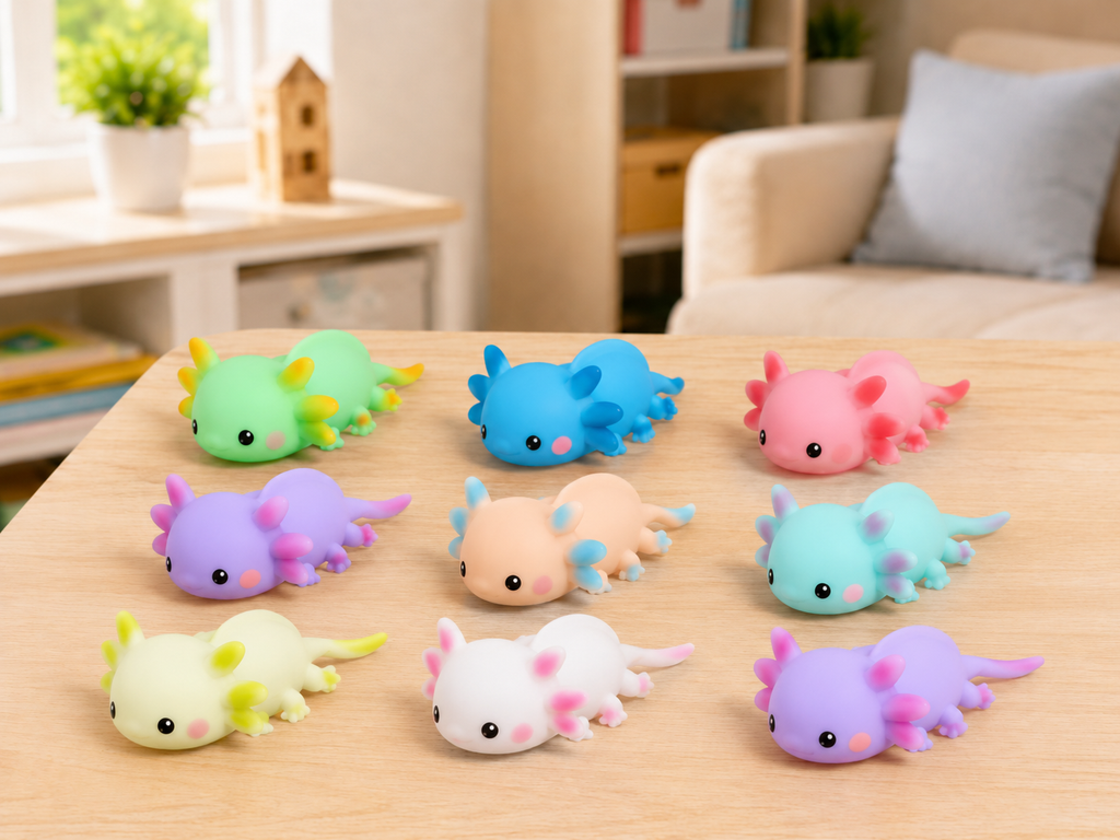 Squishy Axolotl Stress Ball Collection