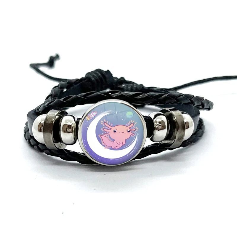 Axolotl Glass Dome Bracelet