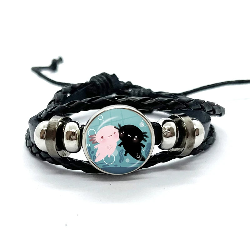 Axolotl Glass Dome Bracelet