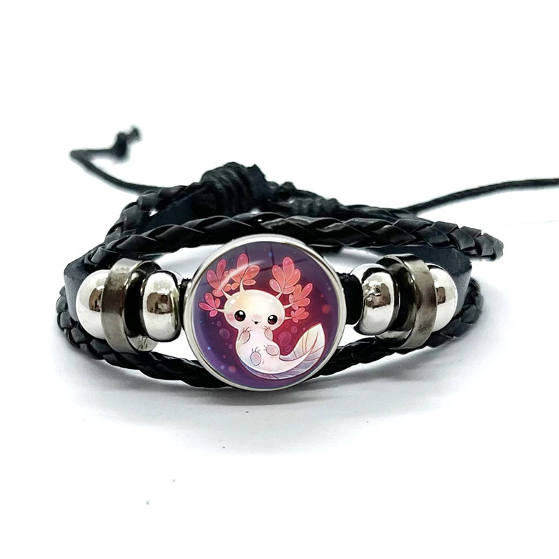 Axolotl Glass Dome Bracelet