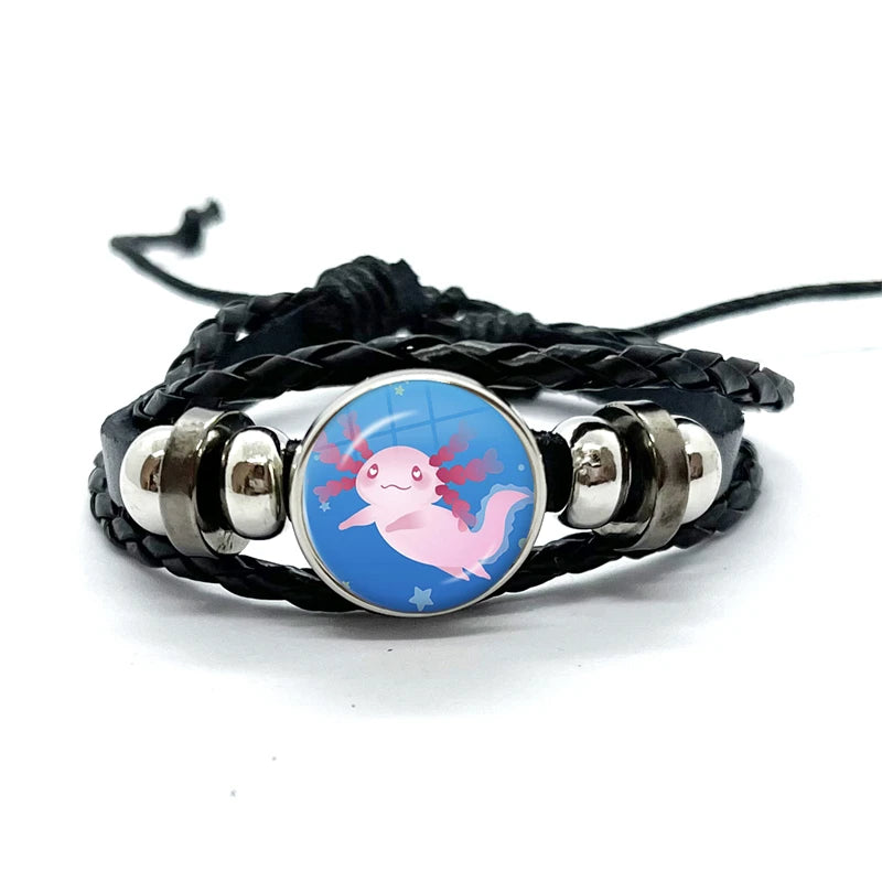 Axolotl Glass Dome Bracelet