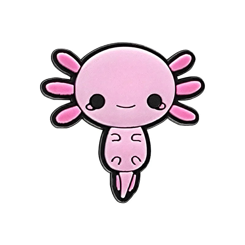 9-Piece Axolotl Shoe Charm Set | Cute Kawaii PVC Charms for Crocs®, Clogs & Wristbands