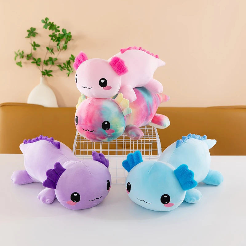 Ultra-Soft Axolotl Plush | Cuddly Stuffed Salamander | Kawaii Axolotl Plush Toy (12–18 in)